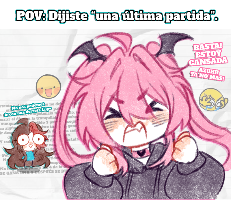 AzuhhLy's tweet photo. ¿Cuántas partidas han jugado después de decir “esta es la última”? 👇😭

❤Fav &amp; Ret🔁 https://t.co/spx53vCSII