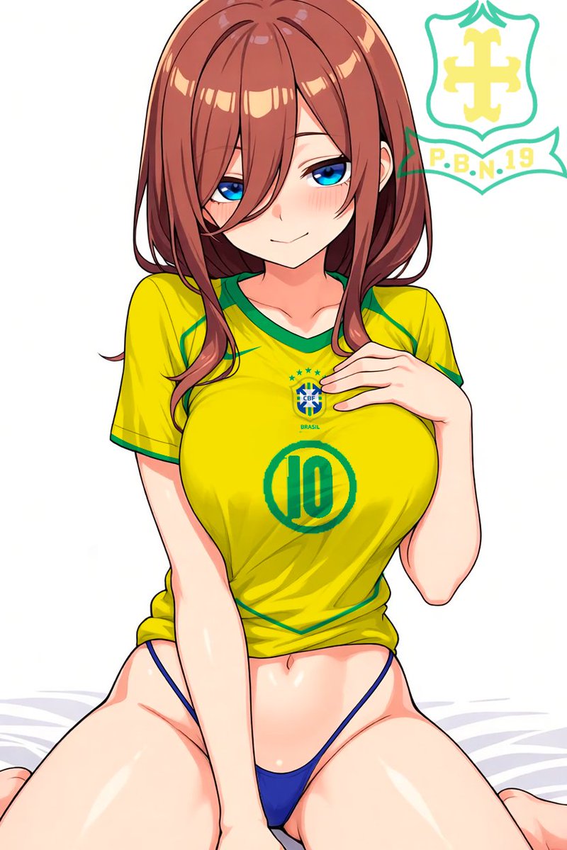 PbNXIX's tweet photo. La 10 también tiene nombre propio 🇧🇷💛💚
 Miku Nakano × Brasil 2004 🇧🇷⚽

#MikuNakano #TheQuintessentialQuintuplets #SeleçãoBrasileira #animevibes #Futboledits https://t.co/Me72kU7UR7