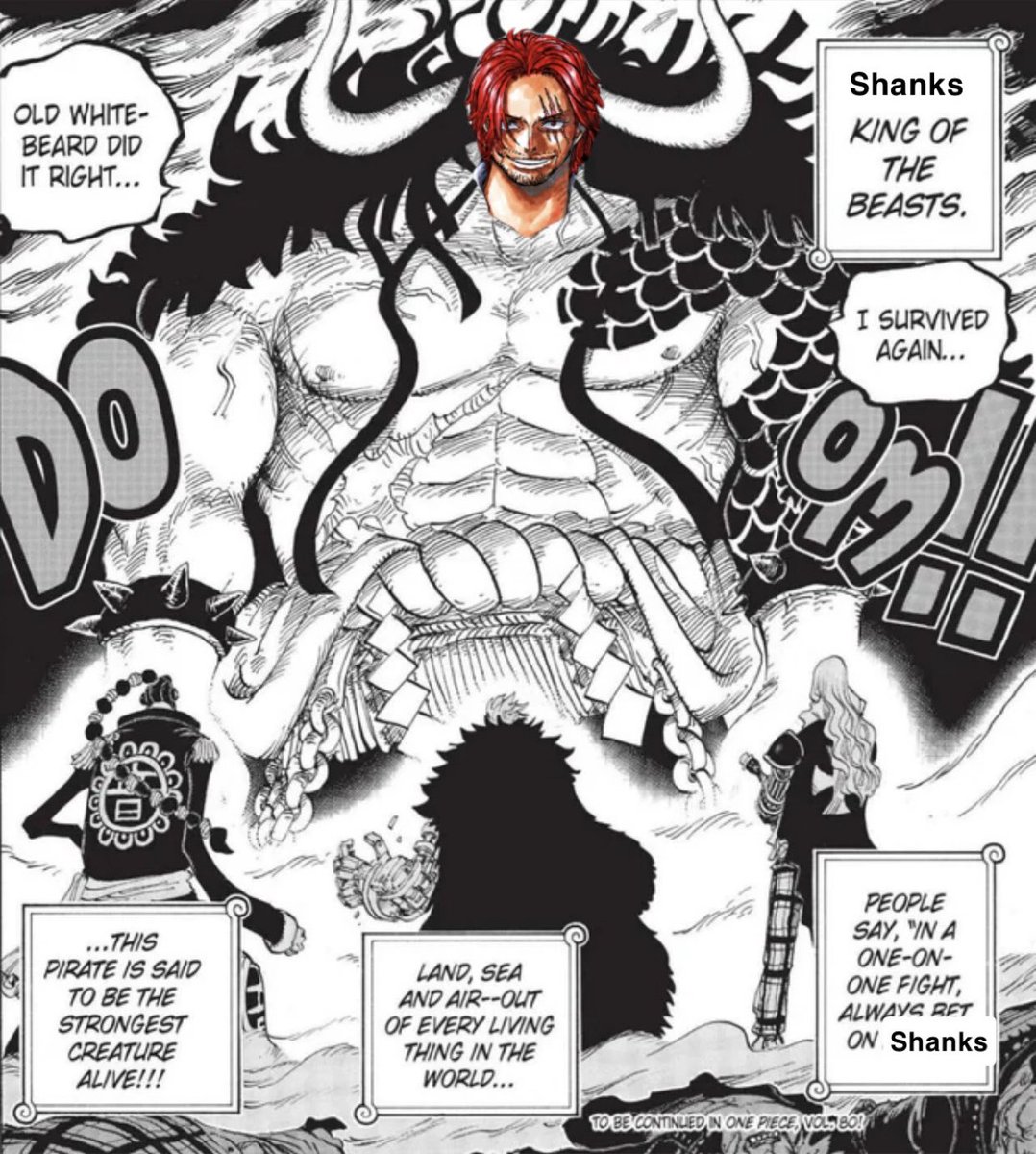 Goathawk0's tweet photo. How shanks fans see the manga 🫩🫩 https://t.co/WmC57CzIAf