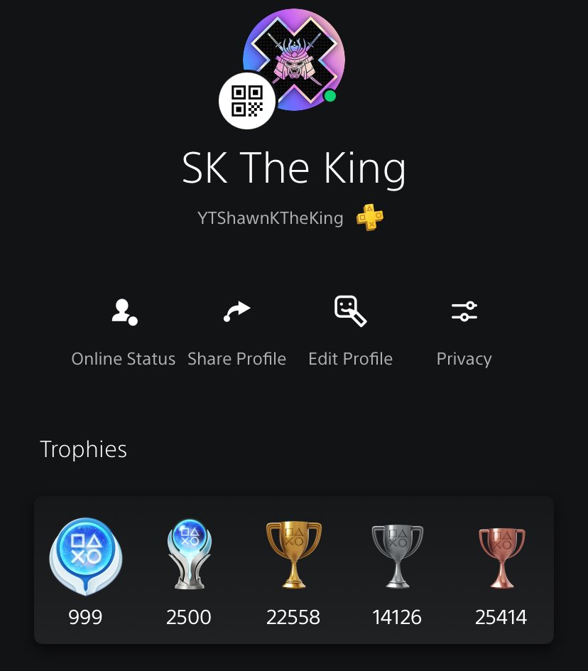 skthekingback's tweet photo. 2500 Platinum Trophies Look Good On The Profile 😎 https://t.co/eXMusZPUba