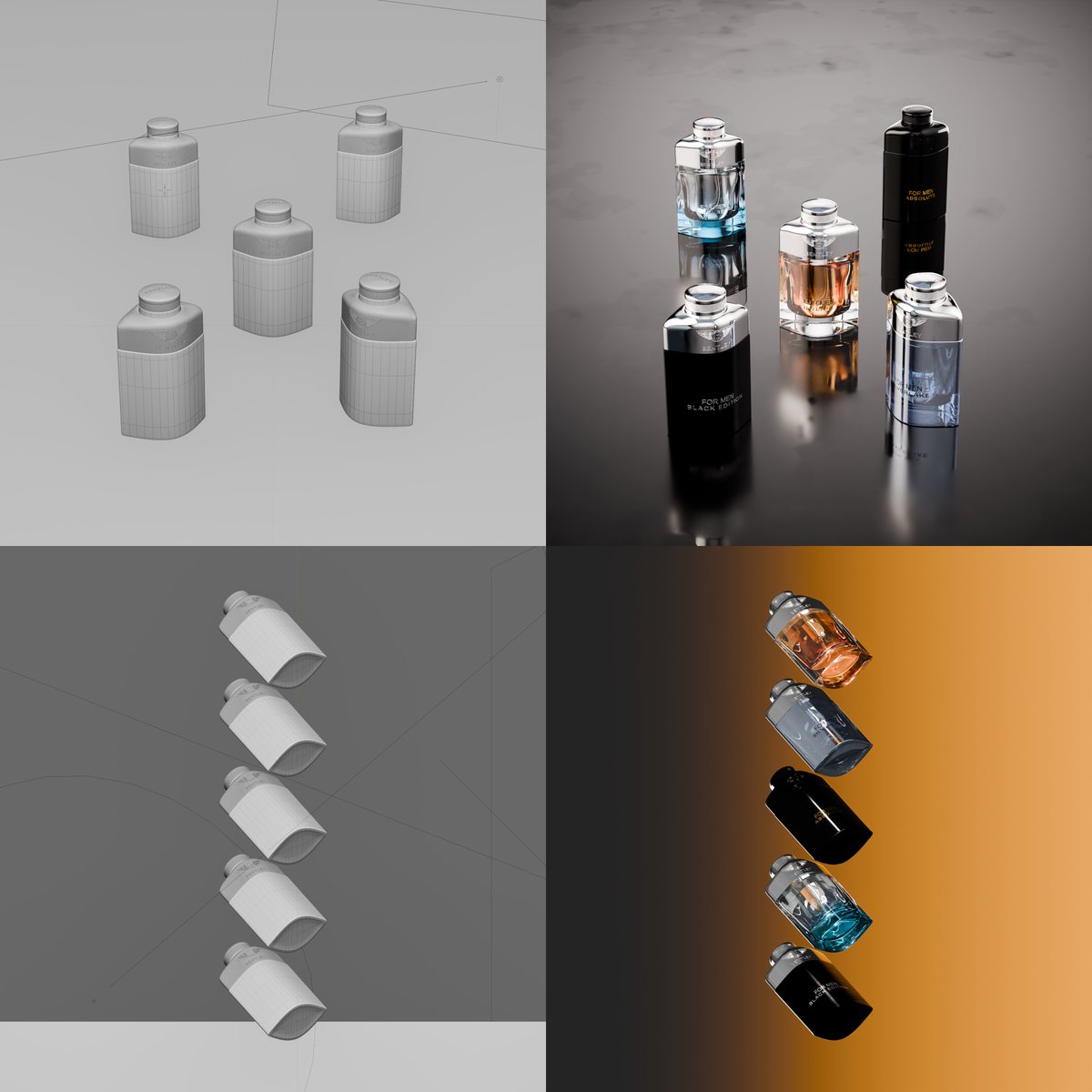 Mayankg0hel's tweet photo. Viewport Vs Render of Bentley perfume "For men" Collection

#blender3d #productvisualisation https://t.co/08cI9vvPya