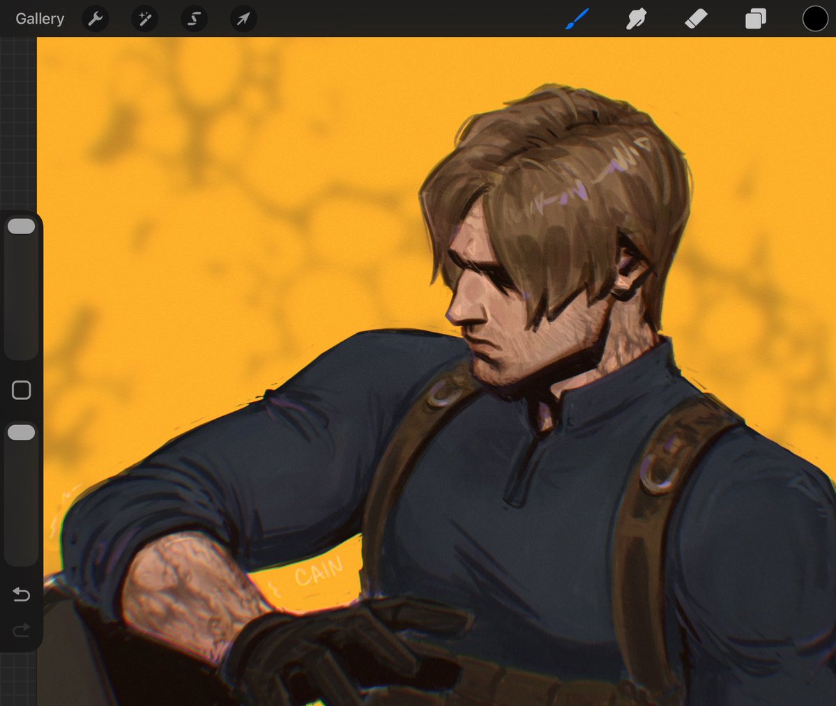 _C4NDYC41N's tweet photo. reposting a Leon from bsky for sept 30.. a day I'll never forget #residentevil #RE9 https://t.co/IN1oMRnpg8