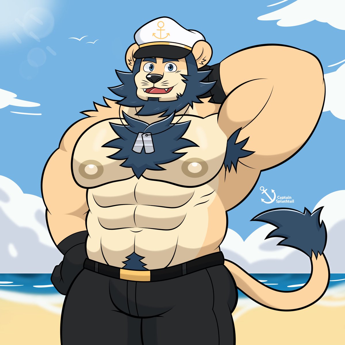 SirSplashtail's tweet photo. The Sea Captain, Splash! ⚓️🌊✨ https://t.co/dga3FmVS9V