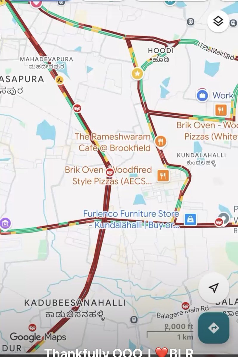 BalagereConnect's tweet photo. Today 10-12  km commute in #Mahadevapura took nearly 3 HOURS — by an auto , imagine condition of Bus passengers and car commuters. This is no longer just a traffic problem; it is an infrastructure and planning crisis in the heart of Bengaluru’s #IThub.

🚧 Broken & narrow roads
🌧️ Flooded #RUBs
🏢 High-rises multiplying without matching infrastructure

With thousands of new homes coming up, the situation could become disastrous.

@GBA_office needs a dedicated infrastructure & mobility plan for Mahadevapura — not piecemeal fixes after every crisis.

What’s immediate solution for this problem ?

@krishnabgowda @rk_misra @MALimbavali @PCMohanMP @DKShivakumar @Tejasvi_Surya @kiranshaw @TVMohandasPai