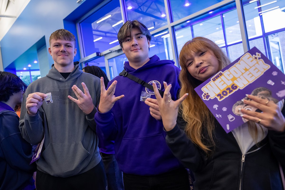 UWBothell's tweet photo. A new academic year starts today at UW Bothell!

Yesterday, we welcomed our newest Huskies at Convocation. Today, classes begin and campus is buzzing again.

Welcome to the 2026-27 academic year, Huskies. We’re glad you’re here. https://t.co/QiDk2H5N1x