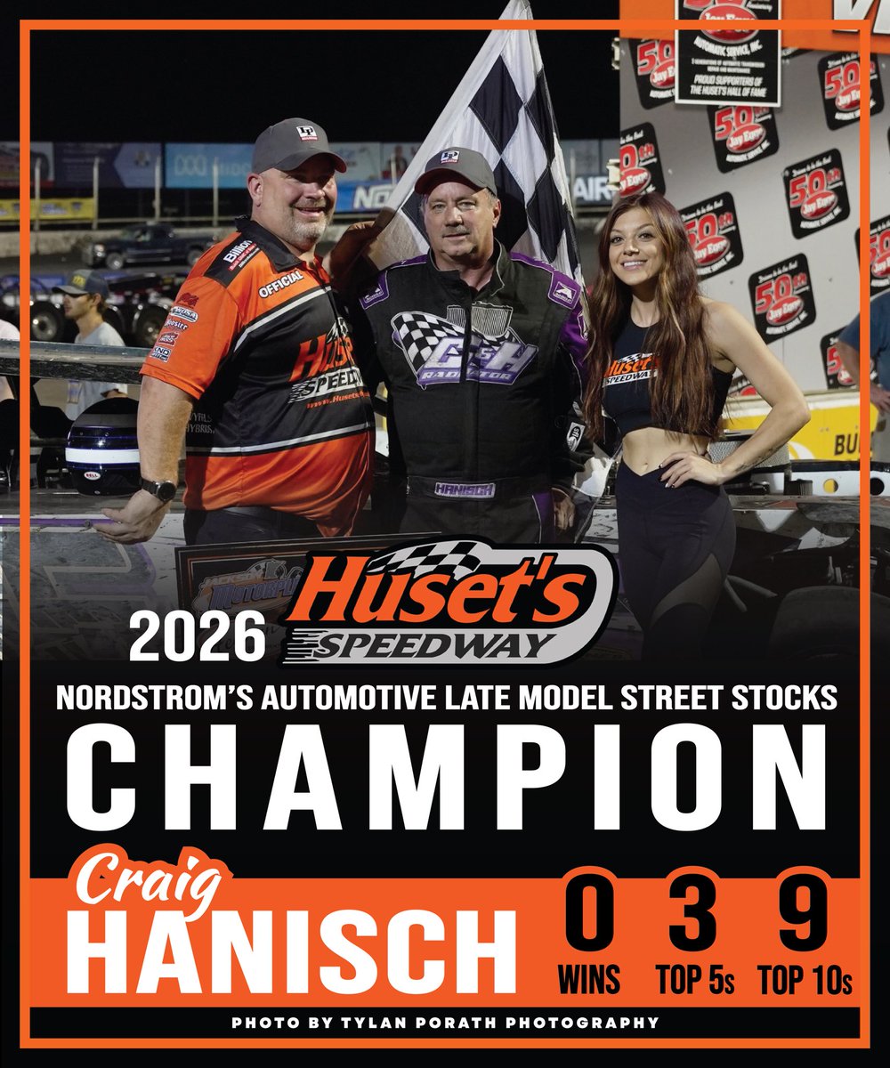 HusetsSpeedway's tweet photo. Congratulations to the @HusetsSpeedway track champions this season! 

* Cressman Sanitation 410 Outlaw Sprint Cars — @FlyinRyanTimms 
* Heser Auto &amp; Detailing RaceSaver Sprint Car Series — Lee Goos Jr. 
* Nordstrom’s Automotive Late Model Street Stocks — Craig Hanisch https://t.co/34CcudpJ8c