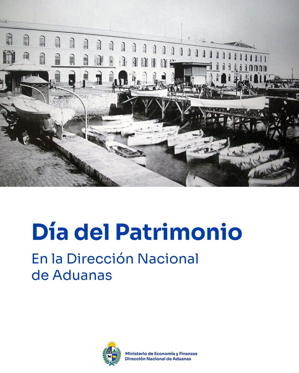 AduanaURU's tweet photo. La Dirección Nacional de Aduanas se suma al Día del Patrimonio. Los invitamos a todos a acercarse hasta el túnel de nuestro Edificio Central en Rambla 25 de Agosto, para que conozcan nuestra historia, valores y funciones. Los esperamos el 3 y 4 de octubre de 10:00 a 18:00 horas https://t.co/0u06Gghgm1