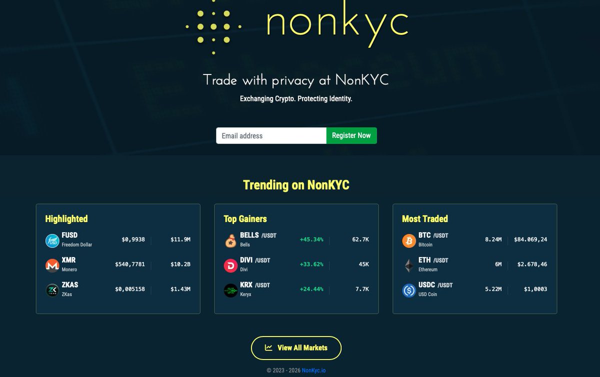 nonkyc_exchange tweet picture