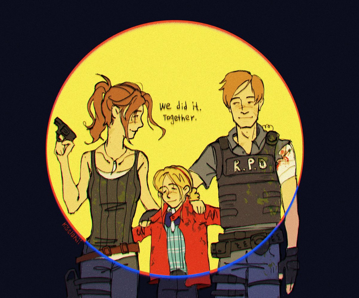 kiselokii's tweet photo. happy September 30th #ResidentEvil #ClaireRedfield #LeonKennedy #SherryBirkin https://t.co/HBT0dloJAQ