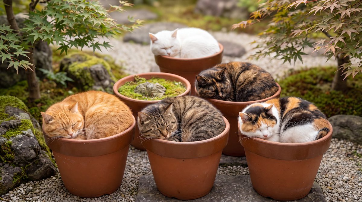 wa_cats's tweet photo. うーん、どれから収穫しようか https://t.co/OqJhJJ6xun