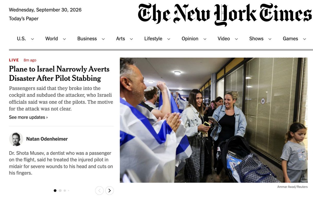 daveweigel's tweet photo. This was the NYT's tweet at 6:08 am, when the news was breaking and they had no details. It's currently leading the site with more details, because... they reported and got more details. 

We went through this when people were FURIOUS with headlines about how Trump was taken offstage when shots were heard in Butler... because the reporters didn't immediately say what they confirmed five minutes later.