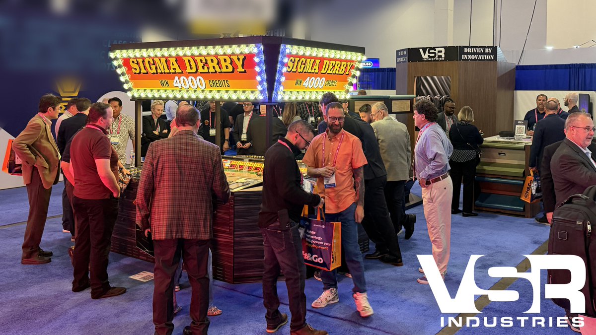 VSRindustries's tweet photo. We hope everyone is enjoying this year's amazing G2E show! Be sure to stop by and see us at booth # 1619.
#VSR #G2E2026 #manufacturing #custommanufacturing #slotbases #slotmachines #sheetmetal #millwork #locks https://t.co/ulVDhpf57n