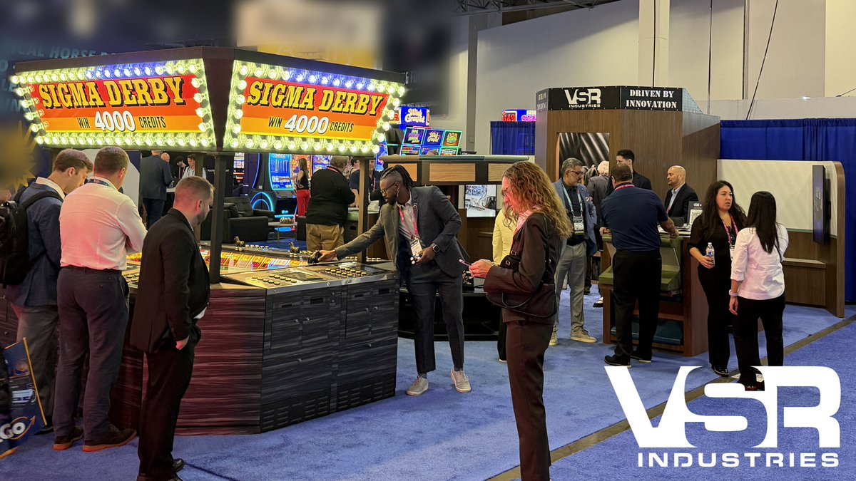 VSRindustries's tweet photo. We hope everyone is enjoying this year's amazing G2E show! Be sure to stop by and see us at booth # 1619.
#VSR #G2E2026 #manufacturing #custommanufacturing #slotbases #slotmachines #sheetmetal #millwork #locks https://t.co/ulVDhpf57n