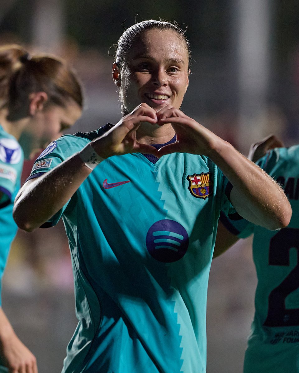 brfootball's tweet photo. Barcelona match their largest away win in the UWCL with a 6-0 victory at AS Roma 💪 https://t.co/GPUkJpYMbr