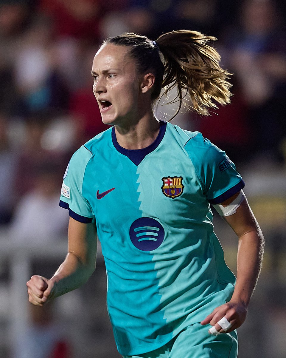 brfootball's tweet photo. Barcelona match their largest away win in the UWCL with a 6-0 victory at AS Roma 💪 https://t.co/GPUkJpYMbr
