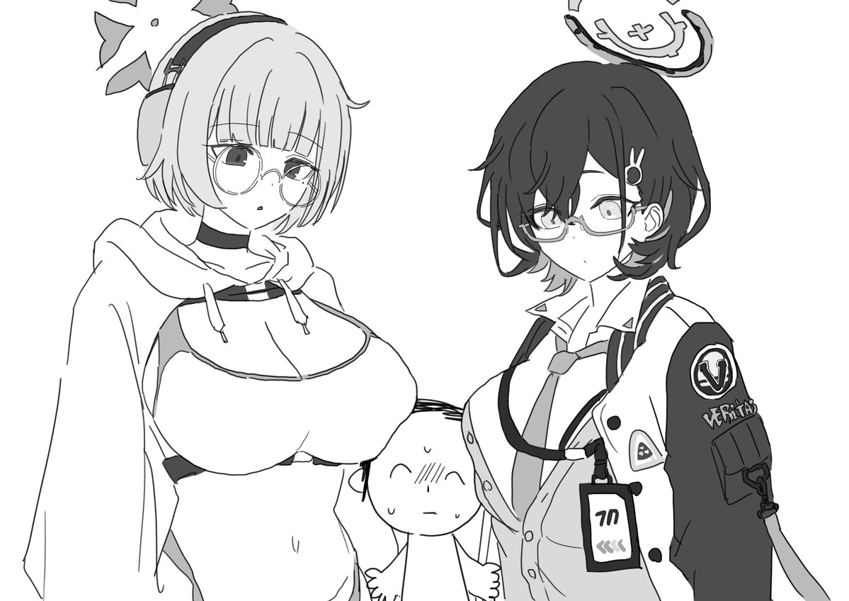 amata_amada08's tweet photo. 【Skeb】
「チヒロとコトネに挟まれる先生」 https://t.co/AT4L9EwUOX
