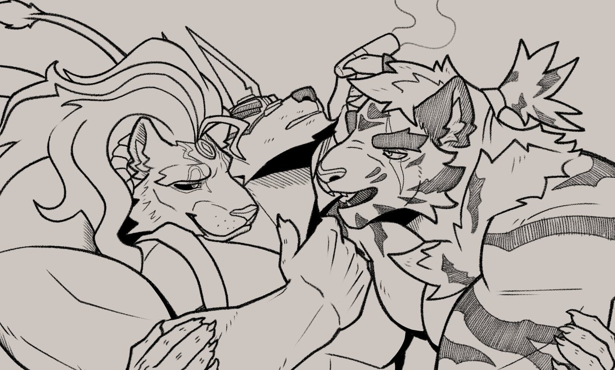 Darkteon_'s tweet photo. im on a quest to finish these boys before next week,  enjoy this lil sneak peak for a while https://t.co/R2ZKG5iwHi
