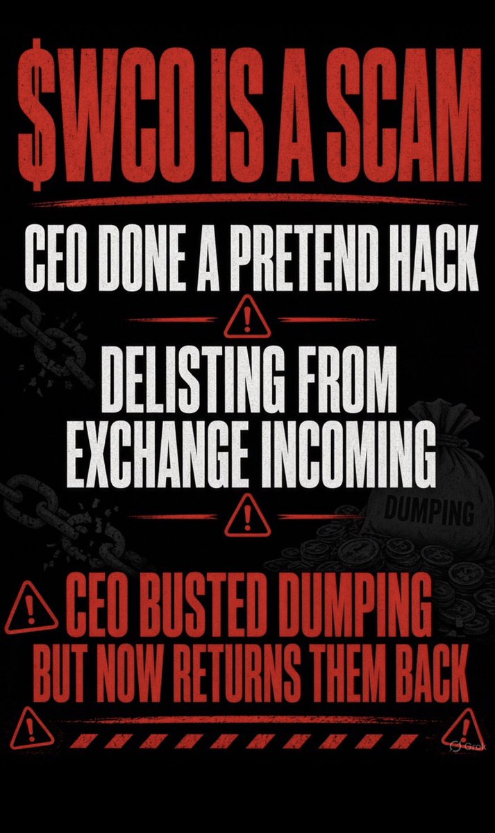 craig80667956's tweet photo. Wow the deflationary tactic has been used before, then failed 😂
No new exchange listings?😂
For you who don’t know $WTK started as a deflationary token, that’s why people invested in the first https://t.co/pOPHls1mFX was increased from 250k to over a billion with their fake hack.
It’s recycled garbage that will never happen.
@Anish_tweeets is stringing you along whilst the remaining exchange has dismal trading and will soon be delisted.
No hype has been generated, just more deception 😂
Great marketing paid wayfinder scumbag scammers 😂
#WCHAIN @winitylife @WChainNetwork $WCO $wco