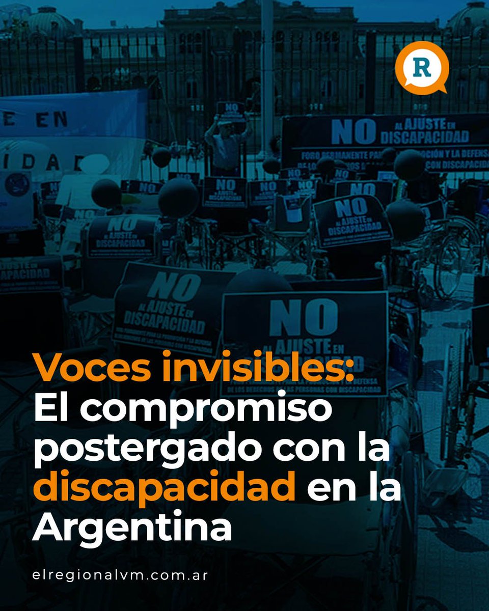 elregionalvm1's tweet photo. Voces invisibles: El compromiso postergado con la discapacidad en la Argentina
Escribe: Abogado Carlos Cafure
📰 Leé la nota completa 👇🏻
https://t.co/3ZAFd7ge0R
Más información 🗞️
https://t.co/HnX0Wu55Ey
#discapacidad #Vocesinvisibles #Argentina #personascondiscapacidad https://t.co/4tkpUSSUDa