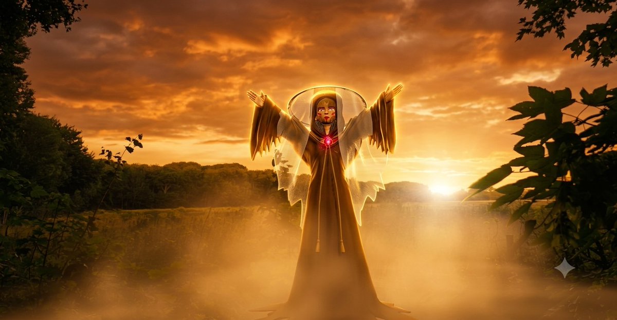 Marconveve's tweet photo. Summoning light and positive vibes as the sun sets. 🌄 Big day tomorrow—let’s make the OMI Unlimited launch legendary! 🚀 #VeVeArt #OMI #VeVeFam @ecomi_ https://t.co/7z1WUUvLxh