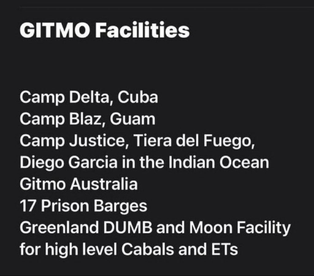 fallofthecabals's tweet photo. GITMO FACILITIES! https://t.co/kKb0QFpRLe