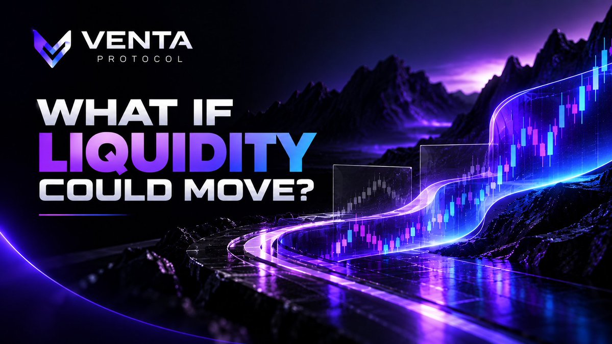 ventaprotocol's tweet photo. Markets move. Liquidity doesn’t always have to stay static.

Venta Protocol is exploring a different approach to liquidity one designed around adapting to changing market conditions.

What if liquidity could move?

🌐 https://t.co/0U1lWC0yPw

#VentaProtocol #DeFi #Liquidity #RobinhoodChain