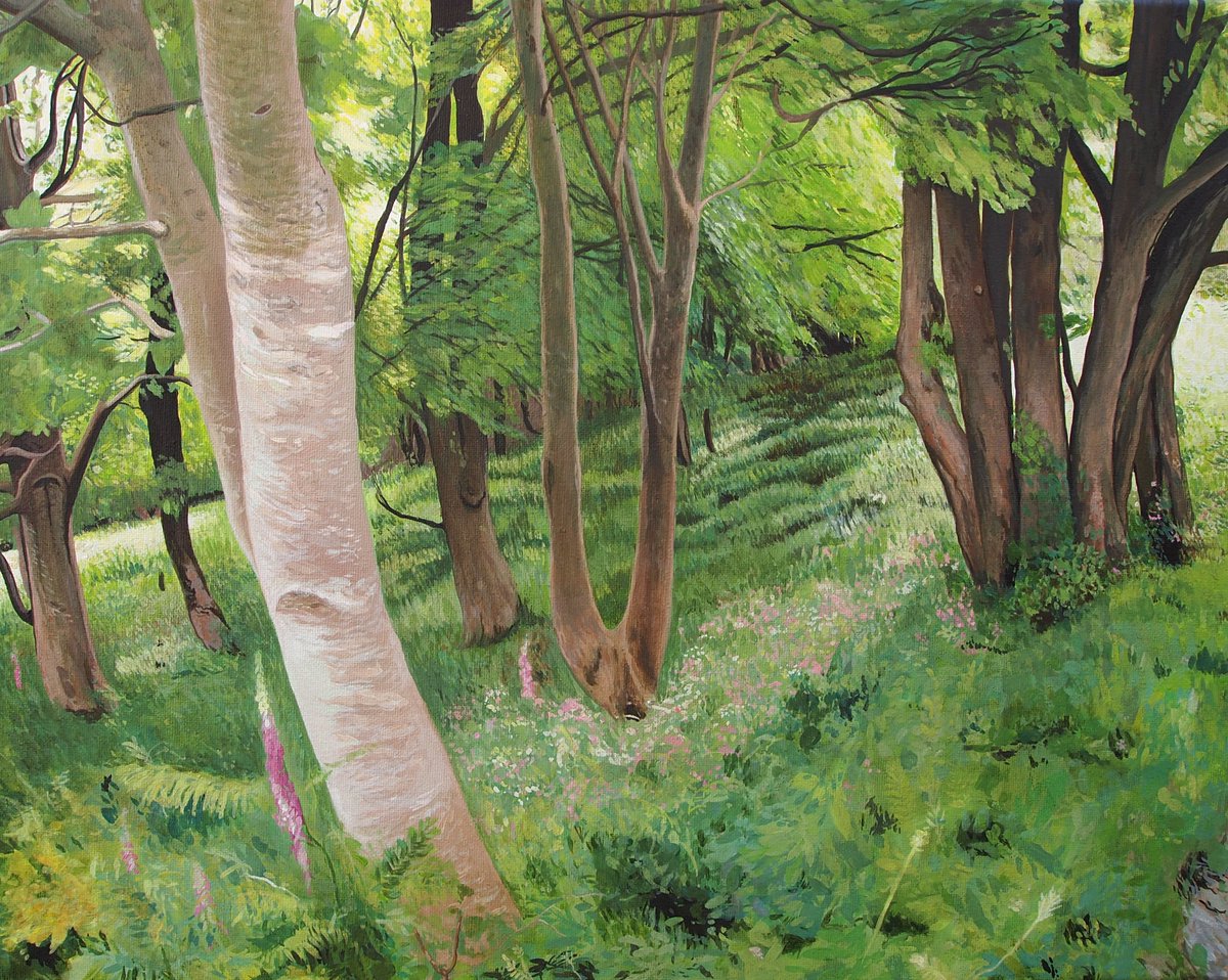 KittyCooperArt's tweet photo. Luccombe Woods - Giclee Print - ✨ perfect Christmas gift! Now on https://t.co/GFochv6rHy #landscape #originalart #christmasgift #artgift #landscapepainting #art #painting #beauty #nature #impressionism #countrysideart #countryside  #oilpainting #englishcountryside #woodlandart https://t.co/z4YjV3qARf