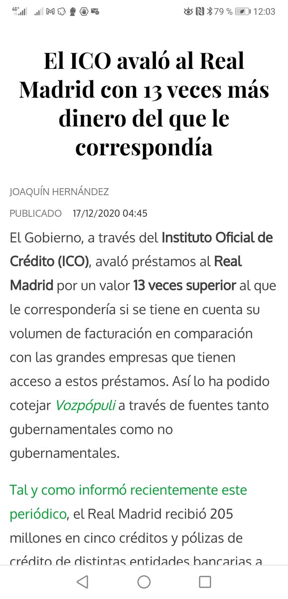 Zona_Blaugrana's tweet photo. En plena pandemia, el Gobierno concedió al Real Madrid avales por una cantidad de 205M€, 13 veces superior a la que le correspondía. https://t.co/UdaEd6BwuP