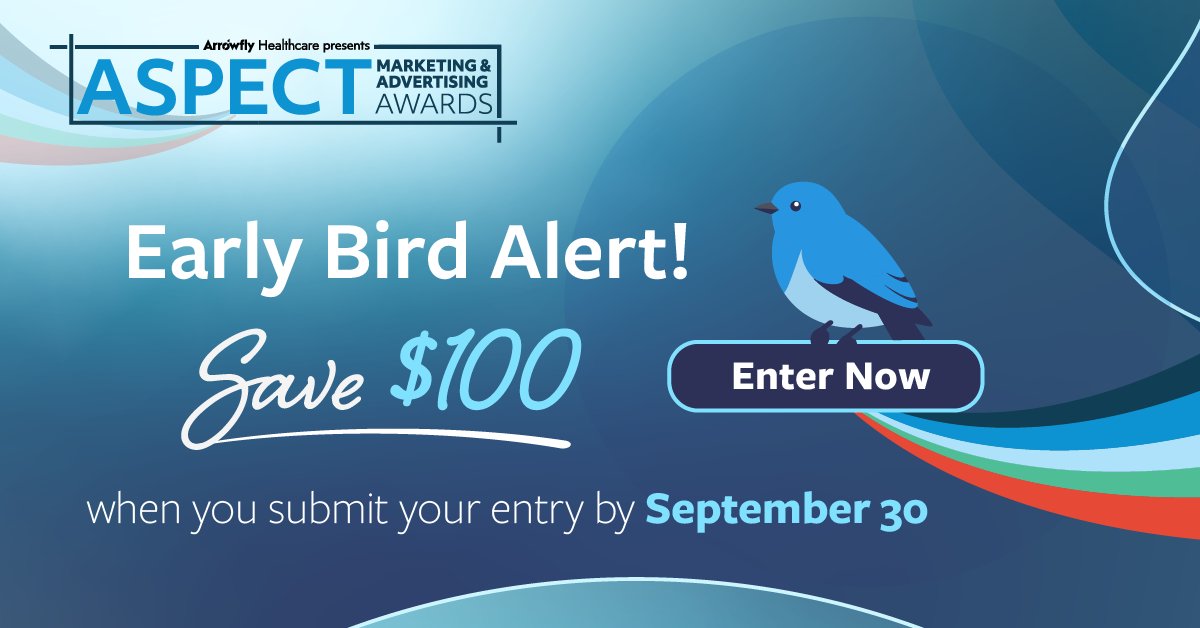 HHCareNews's tweet photo. TODAY is the last day to save $100 on the entry fee for the 2026 Aspect #Marketing &amp; #Advertising Awards! ⏰ Showcase your #homehealth and #homecare organization's innovative and impactful marketing campaigns. Click here to enter: https://t.co/iFhWI7wyCd #AspectAwards https://t.co/harn7CqxTM