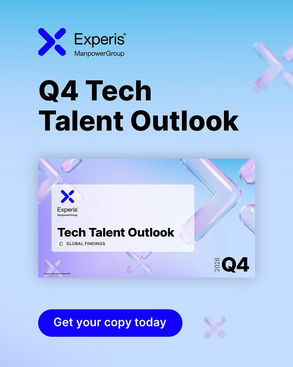 Experis's tweet photo. Talent scarcity continues to be a key challenge for Tech &amp; IT Services employers. 

Swipe through to see some of the top strategies employers are prioritizing, then download the report for the complete list, global hiring expectations, &amp; in-demand skills: https://t.co/bjgEbbpD6x https://t.co/U20l98yKES
