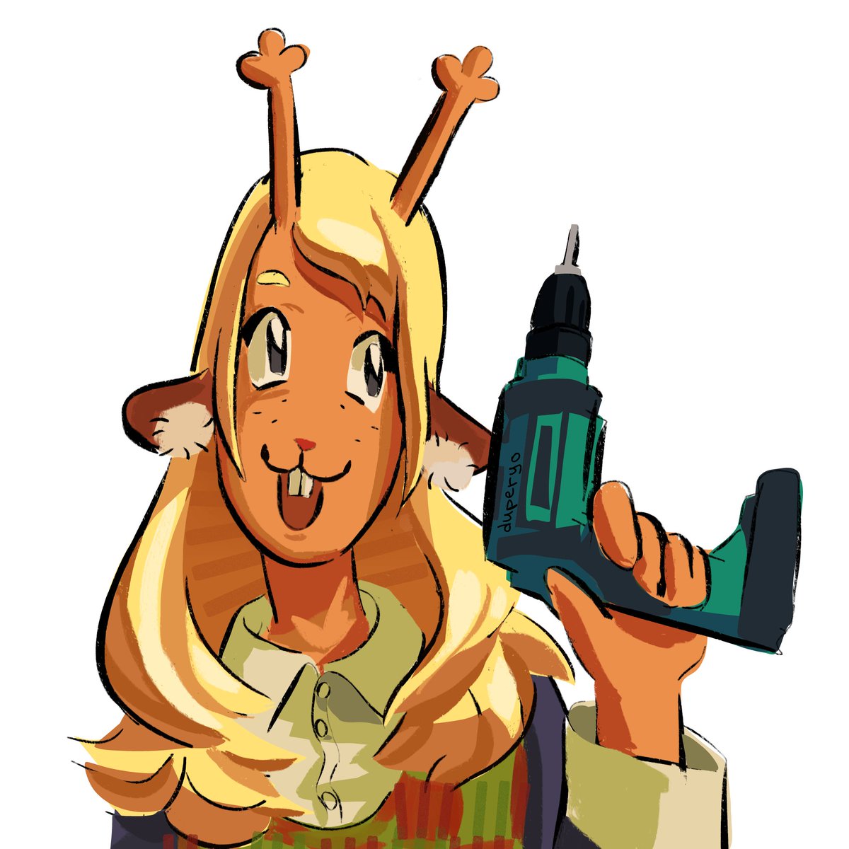 duperyo's tweet photo. Day 3 posting #Noelle with random stuff until I build up a big enough audience to post my art
She has a drill today. You can share your ideas too
#deltarune https://t.co/DRmxUJTaPV