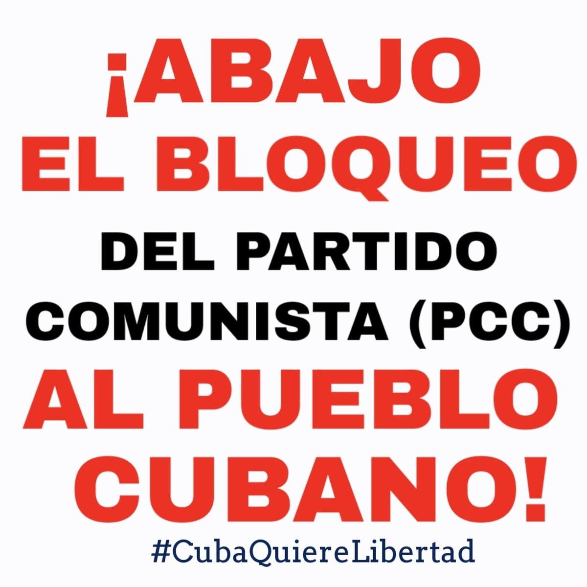 JulioLAlvarez's tweet photo. @ErikaReyesMira3 Abajo el bloqueo https://t.co/0gUgdT3Osl
