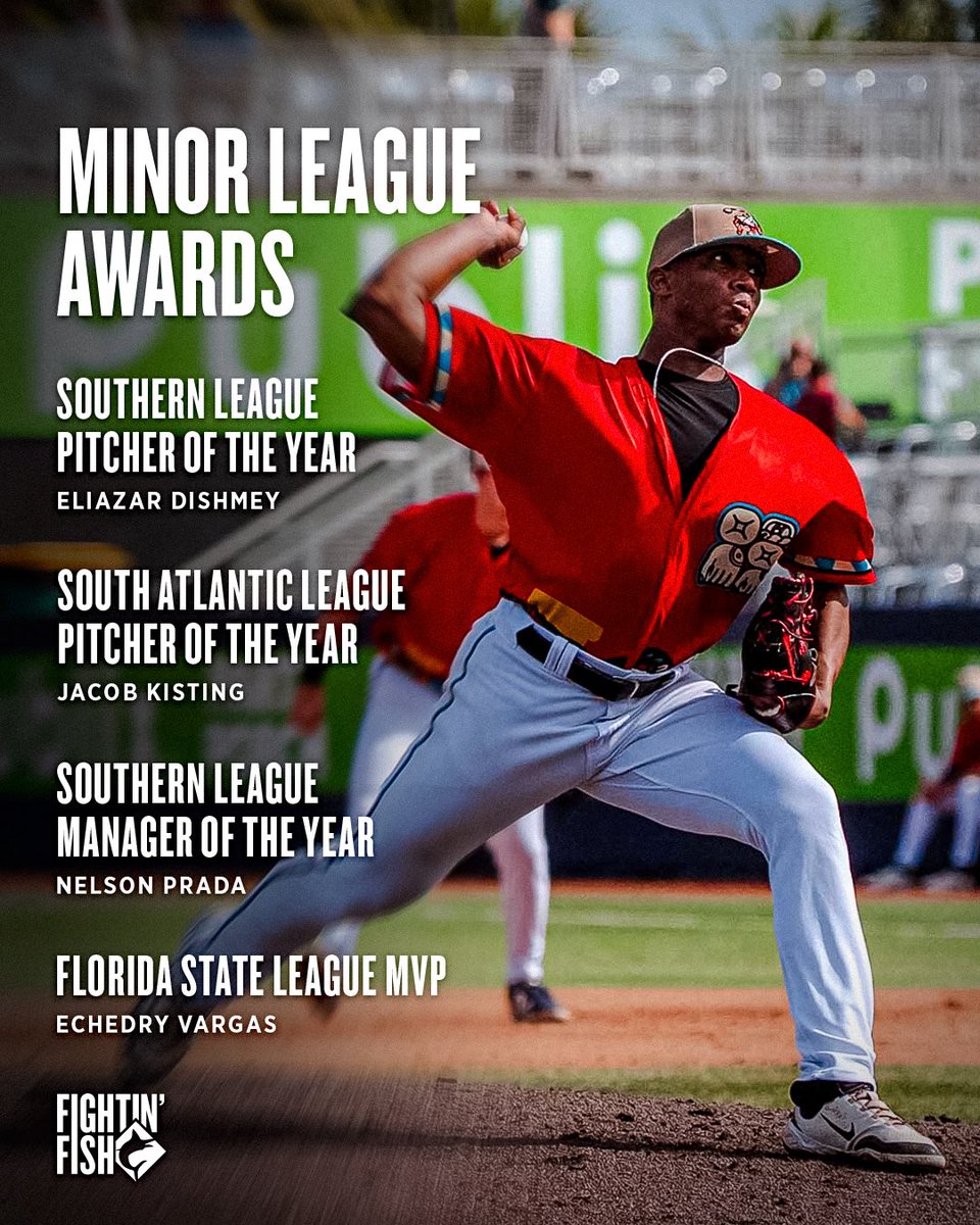 Marlins's tweet photo. Our @MiLB All-Stars, award winners, and MVPs across the system 👏 https://t.co/9KG3lSynUT