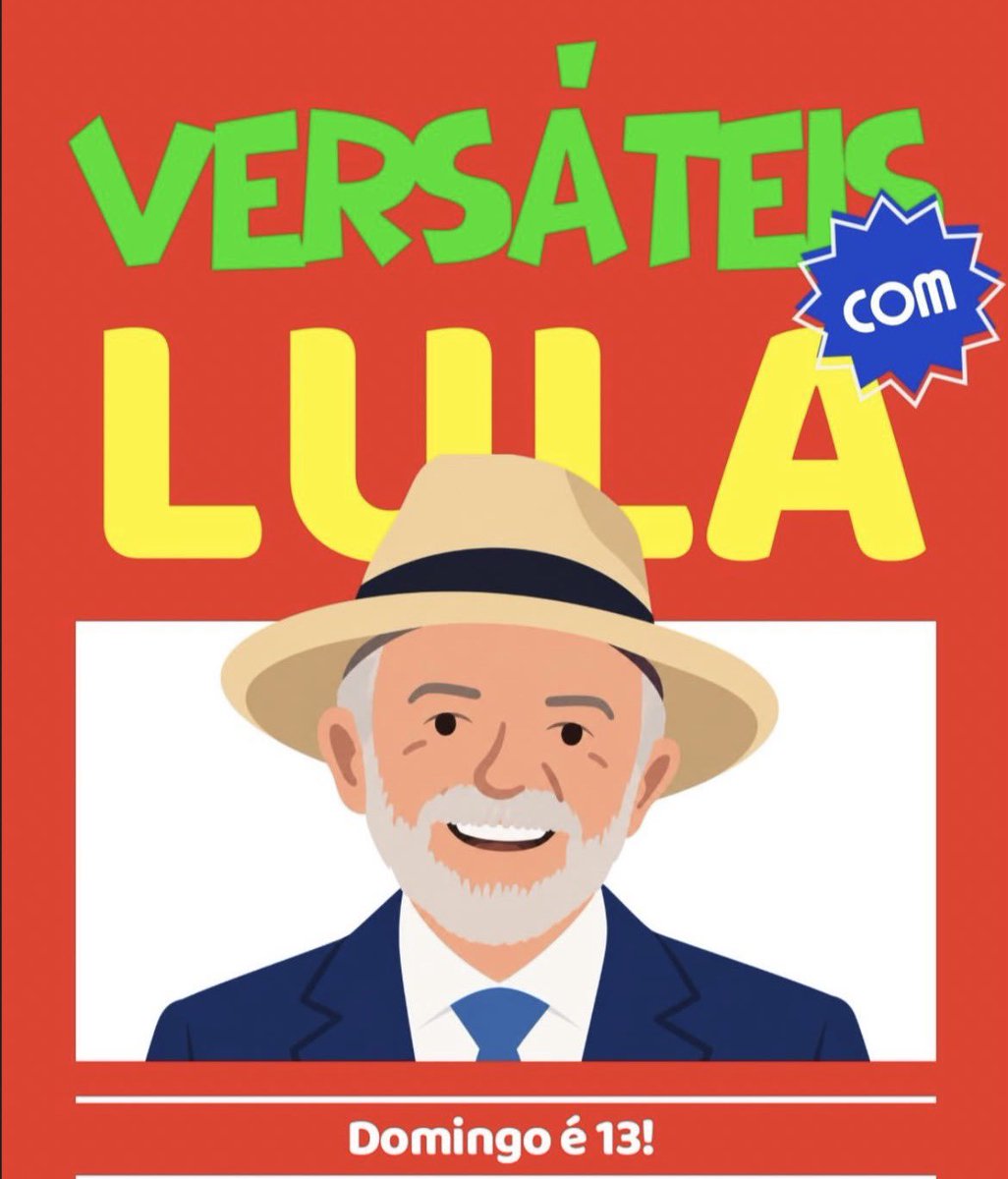 realsarraf's tweet photo. VERSÁTEIS COM LULA!!!! https://t.co/JyDHnlfVjy