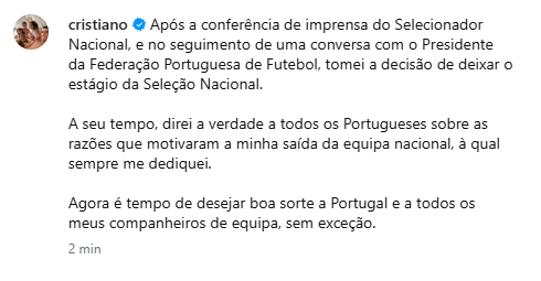 olhaoquete2igo's tweet photo. A criança de 41 anos virou as costas às Seleção, aos Portugueses e ao País. https://t.co/ZZ6BVhtswy