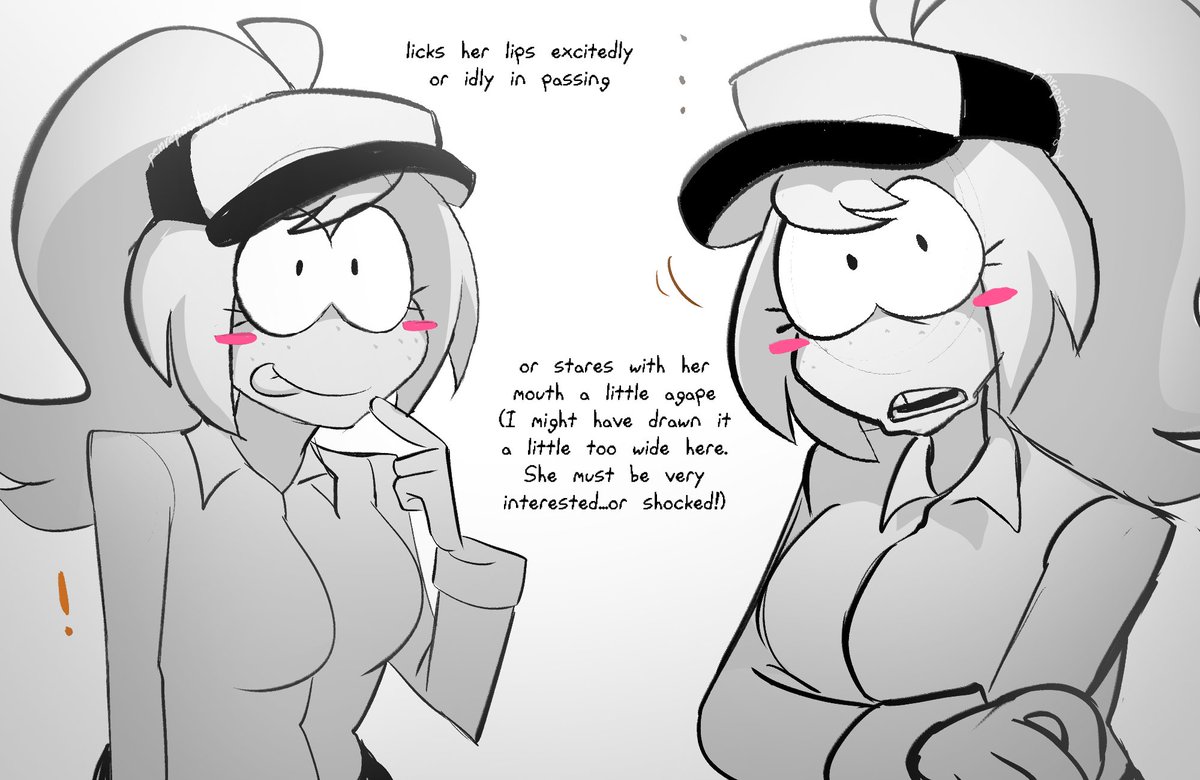 penrepository_X's tweet photo. my headcanons of the body language quirks the frickguards may have if they're perceiving someone / something they like https://t.co/Wm2SxUKF28