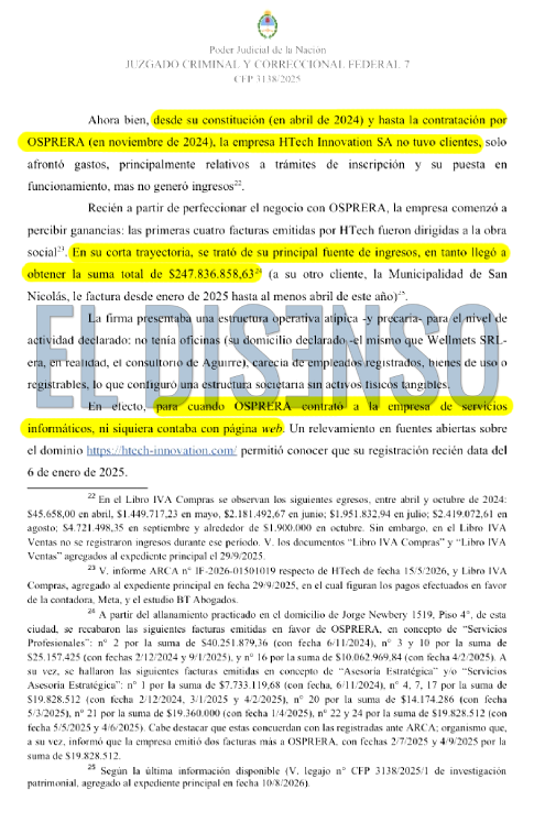 ElDisenso's tweet photo. @fastslack 👋Hola Matías Aguirre (hermano de Sergio Aguirre, el socio de Martín Menem procesado por Casanello en la causa #OSPRERA)
💡Borraste tu tuit anterior pidiendo pruebas.. ¿Qué pasó?
🚨#Pruebas: La resolución tiene 93 pags, leéla..👇 https://t.co/ibeWAHjipx