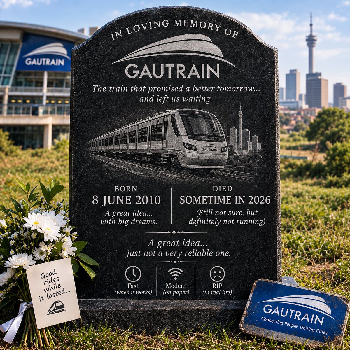 kooluserhere's tweet photo. @TheGautrain had a good run. https://t.co/fLt0og0Xms