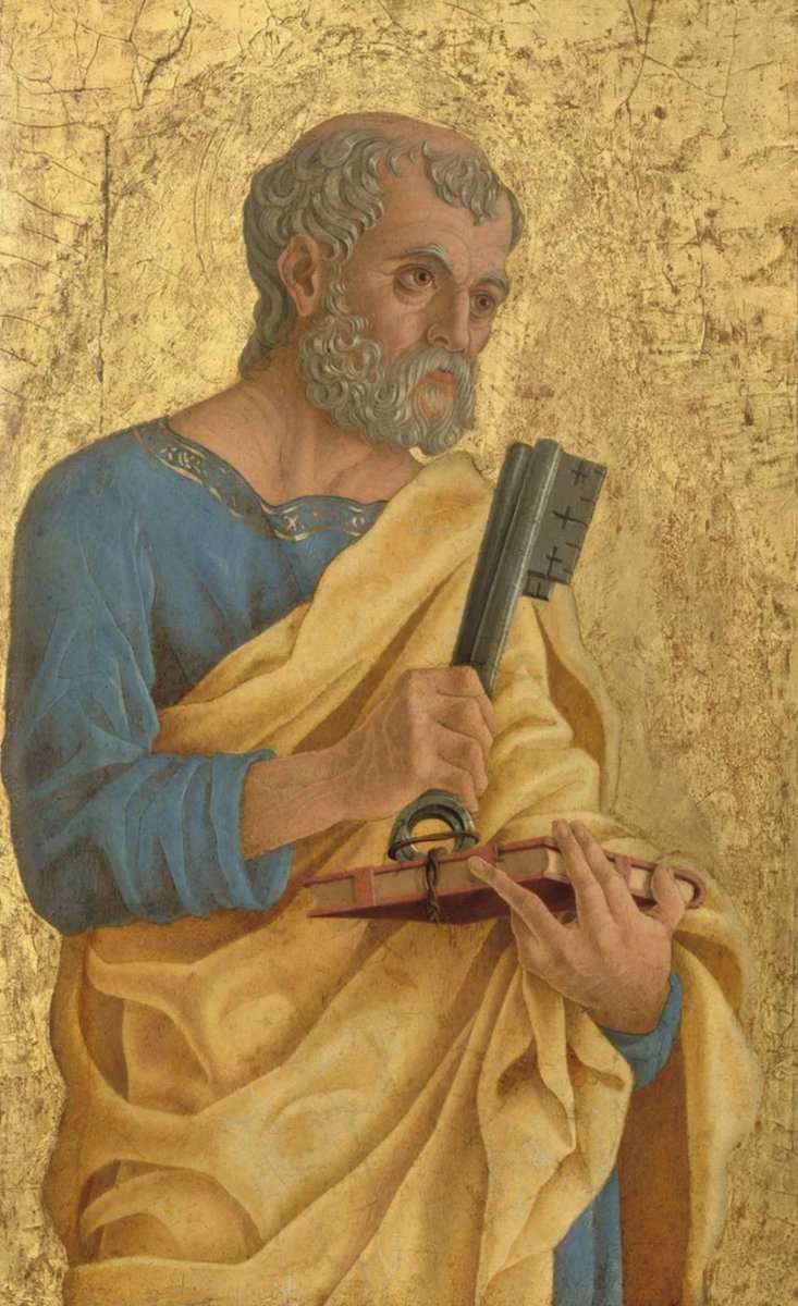 Burgess7281975's tweet photo. Actually the incident at Antioch affirms Petrine Primacy (which is why Saint Paul traveled TO Saint Peter in Galatians 1 in the first place).  

And your views are entirely at odds with Scripture, the Fathers, and the Theologians.

(1) Scriptural Backing

* Three Popes are mentioned in the Bible (Saint Peter in Matthew 16:16, Saint Linus in 2 Timothy 4:21, and Saint Clement in Philippians 4:3).

**There is only one Pope as there was only one Israeli High Priest.  Compare Psalm 110:4 with Hebrews 5:6.

***Saint Peter is mentioned in more instances in the Apostles than all of the other Apostles combined.

Matthew 16:18 (Rock of the Church)

Matthew 10:2 (Peter first among Apostles)

Matthew 18:21 (Peter speaks for Apostles)

Matthew 23:3 (Therefore, do and observe all things whatsoever they tell you, but do not follow their example. For they preach but they do not practice.)

Luke 5:1-10 (Peter’s boat chosen)

Luke 22:32 (To Peter “Strengthen your brethren”)

John 21:17 (To Peter “Feed my Sheep”

Acts 2:14 (Peter leads Apostles)

Acts 3:6-7 (Peter performs first Pentecostal Miracle)

Acts 15:7 (Council of Jerusalem)

Galatians 1:18-20 (Paul travels TO Peter the Pope)

Matthew 16

And Jesus answering, said to him: Blessed art thou, Simon Bar-Jona: because flesh and blood hath not revealed it to thee, but my Father who is in heaven.  18 And I say to thee: That thou art Peter; and upon this rock I will build my church, and the gates of hell shall not prevail against it. 19 And I will give to thee the keys of the kingdom of heaven. And whatsoever thou shalt bind upon earth, it shall be bound also in heaven: and whatsoever thou shalt loose upon earth, it shall be loosed also in heaven.

Matthew 10

2 The names of the twelve apostles[c] are these: first, Simon called Peter, and his brother Andrew; James, the son of Zebedee, and his brother John; 3 Philip and Bartholomew, Thomas and Matthew the tax collector; James, the son of Alphaeus, and Thaddeus; 4 Simon the Cananean, and Judas Iscariot who betrayed him

John 1

“42 Then he brought him to Jesus. Jesus looked at him and said, “You are Simon the son of John;[a] you will be called Cephas” (which is translated Peter).”

Matthew 4

“18 As he was walking by the Sea of Galilee, he saw two brothers, Simon who is called Peter, and his brother Andrew, casting a net into the sea; they were fishermen.”

Luke 6

“14 Simon, whom he named Peter,[f] and his brother Andrew, James, John, Philip, Bartholomew . . . “

Galatians 1

 Then, after three years, I went to Jerusalem, to see Peter, and I tarried with him fifteen days.

John 21

15 When they had finished breakfast, Jesus said to Simon Peter,[i] “Simon, son of John, do you love me more than these?”[j] He said to him, “Yes, Lord, you know that I love you.” He said to him, “Feed my lambs.” 16 He then said to him a second time, “Simon, son of John, do you love me?” He said to him, “Yes, Lord, you know that I love you.” He said to him, “Tend my sheep.” 17 He said to him the third time, “Simon, son of John, do you love me?” Peter was distressed that he had said to him a third time, “Do you love me?” and he said to him, “Lord, you know everything; you know that I love you.” [Jesus] said to him, “Feed my sheep.”

(2) Patristics

(A) Saint Clement of Alexandria 

“[T]he blessed Peter, the chosen, the preeminent, the first among the disciples, for whom alone with himself the Savior paid the tribute [Matt. 17:27], quickly grasped and understood their meaning. And what does he say? ‘Behold, we have left all and have followed you’ [Matt. 19:27; Mark 10:28]” (Who Is the Rich Man That Is Saved? 21:3–5 [A.D. 200]).