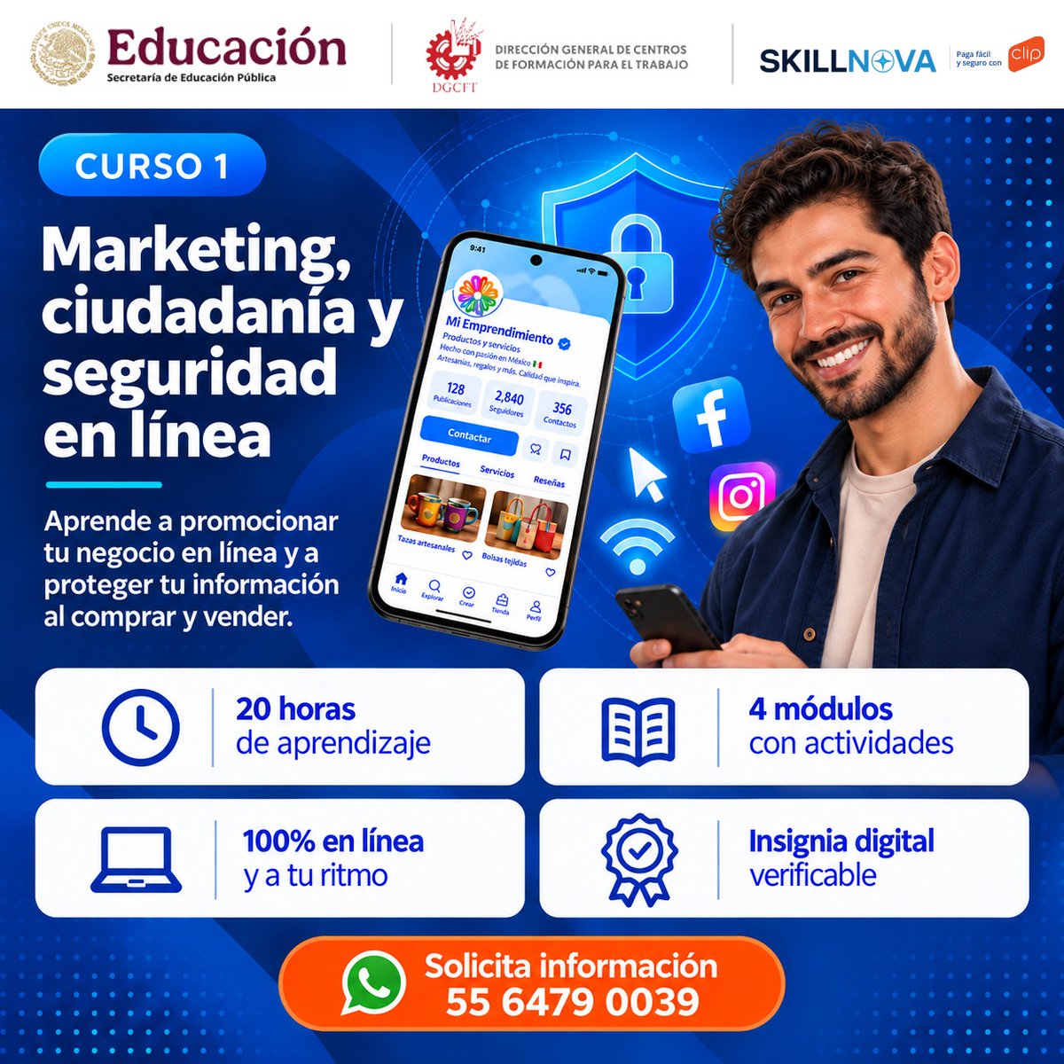 DGCFT_oficial's tweet photo. 📲 Solicita información por WhatsApp al 55 6479 0039.
¡Fortalece lo que sabes hacer y prepárate para nuevas oportunidades!
#DGCFT #ICAT #CECATI #FormaciónParaElTrabajo #HabilidadesDigitales https://t.co/WNGeuGfLuR