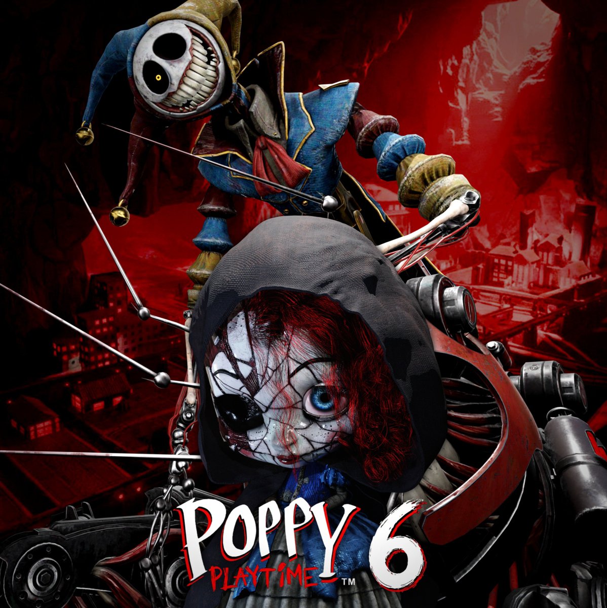 mascotmassacre's tweet photo. 🚨 Poppy Playtime Exclusive announcement will be made at 28 games tomorrow.

Mob teases something new to show. Are you expecting to see chapter 6 teaser stuff? https://t.co/iWtQV9zTox