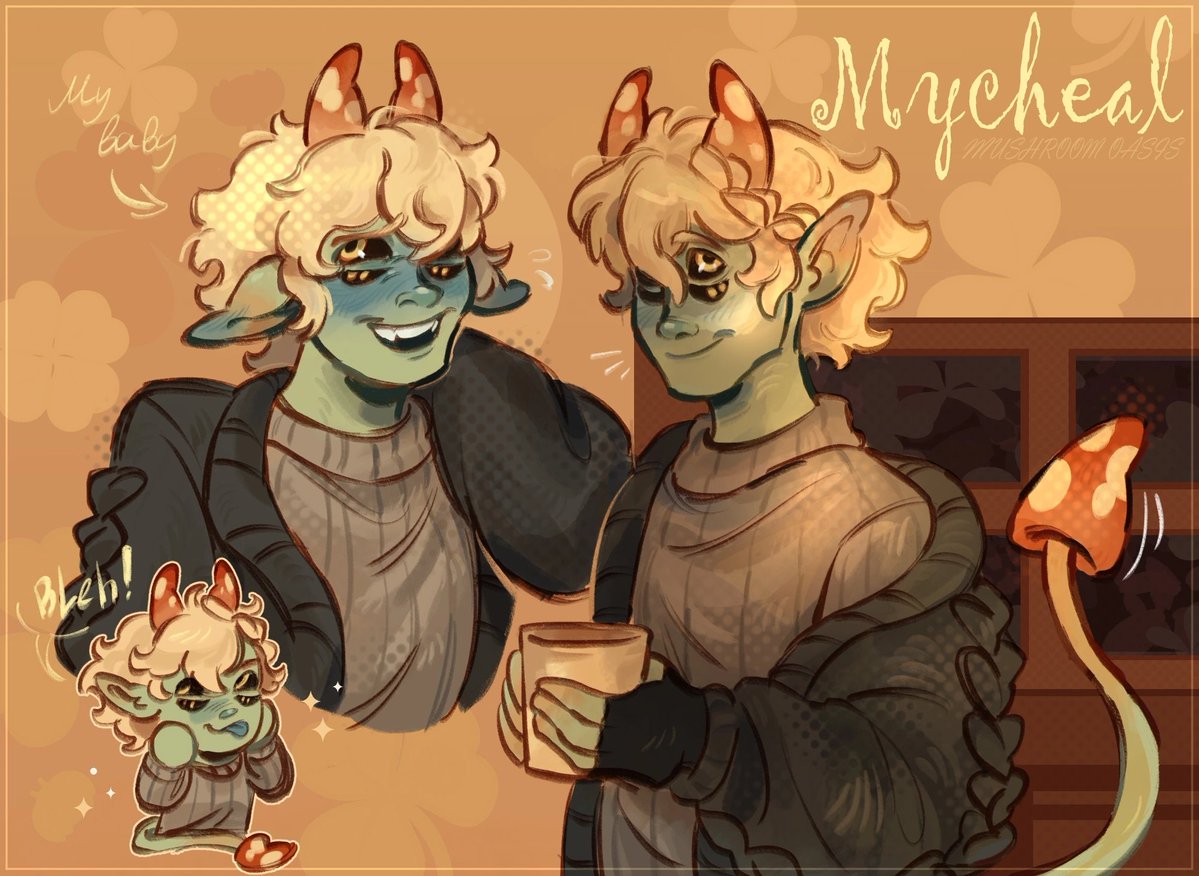 shkatulochkaa's tweet photo. Old Micheal fanart 
My sweet baby boy 🥺🥺🥺

#MushroomOasis #Mycheal #art #sketch https://t.co/x3zKuYm4cD