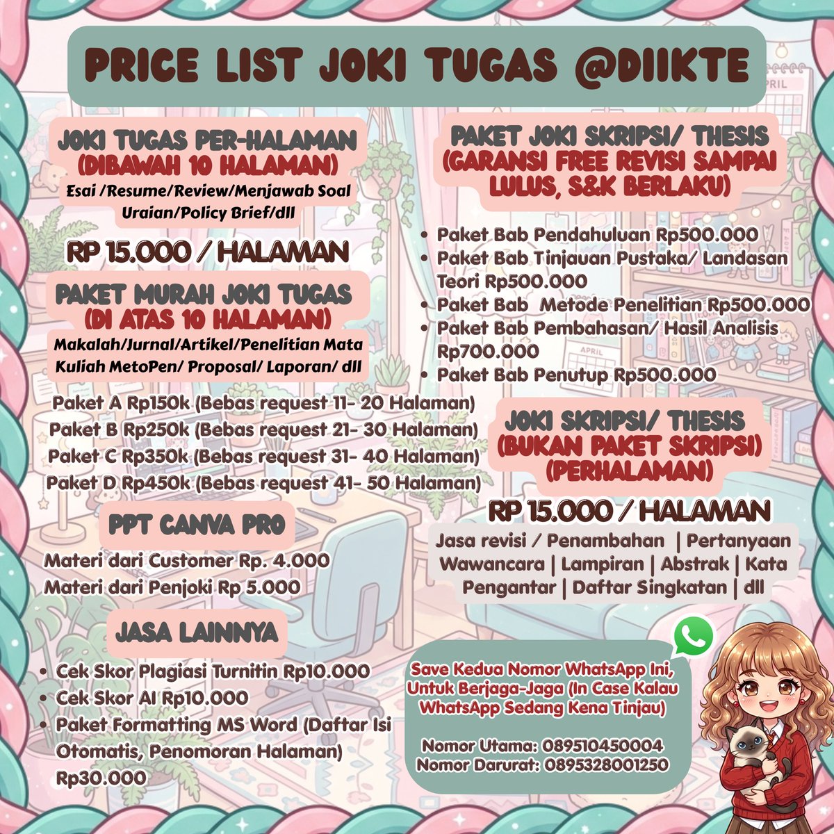 diikte's tweet photo. @yoshaynke_ Tugasnya apa kak? 🥰🙏 https://t.co/p0Jb5lZnkE