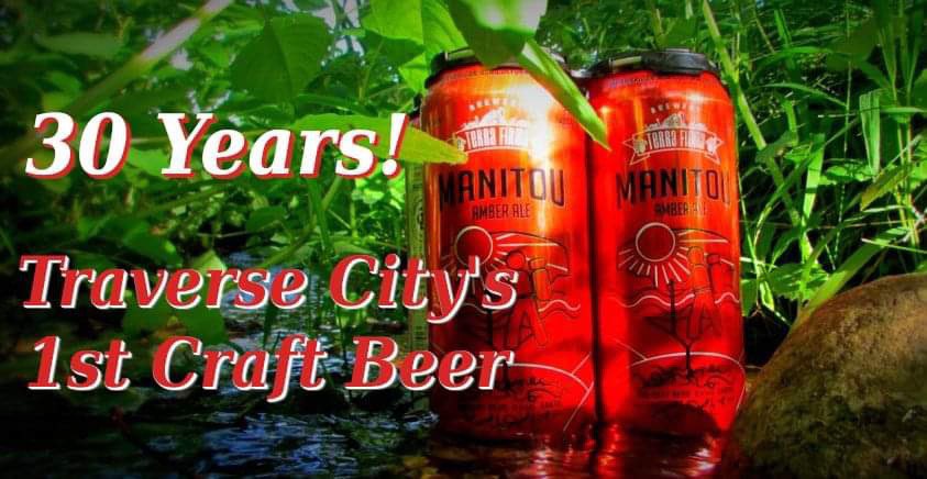 brewterrafirma's tweet photo. MANITOU RELEASE DAY. 🍺

First brewed June 17, 1994.

32 years later people still love it. Back on draft + in cans.

Rain outside? Even better.

MLB playoffs tonight too.

Come drink some Traverse City beer history.

 @TraverseCity

#TCMI #ManitouAmber #MichiganBeer #TraverseCity https://t.co/mJNPvOdi75