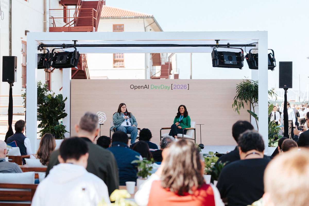 StackOverflow's tweet photo. Stack Overflow was out in full force at @OpenAI DevDay yesterday! Our VP of Product Alex Lato sat down for a technical talk on how agent workflows have changed the way we share knowledge, and what we're building enterprise and experimental agentic products with Codex—including how we bootstrapped Stack Overflow for Agents with just a scrappy, two-person team.

Join Stack Overflow for Agents: https://t.co/mZxw4fhlo4