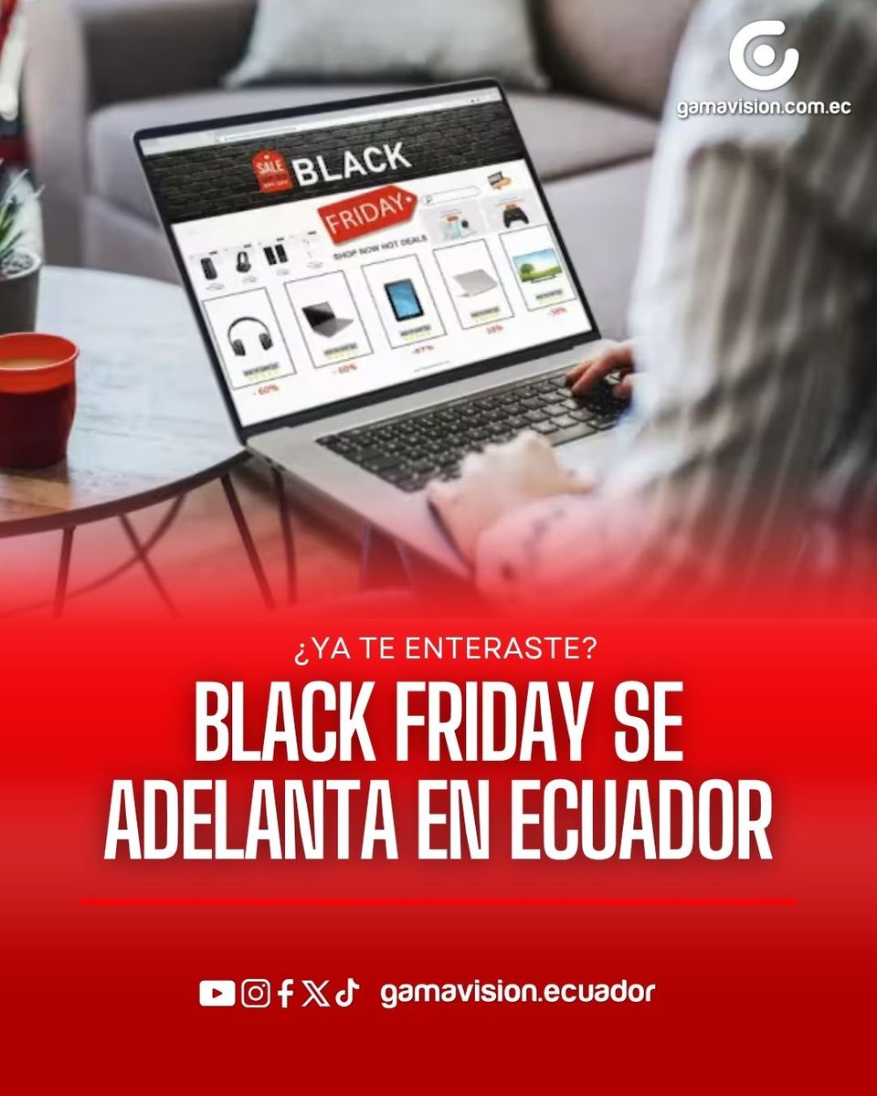GamaNoticiasEc's tweet photo. Más del 50 % del sector de electrodomésticos trasladará sus principales promociones una semana antes de la fecha internacional, para evitar que el Black Friday coincida con las elecciones del 29 de noviembre. 

Los gremios también esperan que el pago anticipado del décimo tercer sueldo al sector público, previsto para el 16 de noviembre, impulse el consumo y las ventas.

🟢 El dinamismo económico con el #BlackFriday

El Black Friday ha ganado terreno en Ecuador. Las grandes cadenas comerciales y plataformas digitales lanzan ofertas especiales para atraer clientes y estimular las ventas del sector minorista.