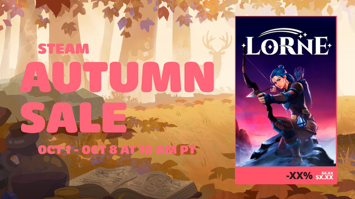 LorneDev's tweet photo. We're halfway through the Steam Autumn Sale! 🍂

Have you secured your frontier yet? Lorne is currently 20% off, but the clock is ticking. Fortify your base and protect the Powercore before the sale ends!

Grab your copy here: https://t.co/GnlrmWfOeh
#SteamAutumnSale #IndieDev https://t.co/V8n1dyBuxz