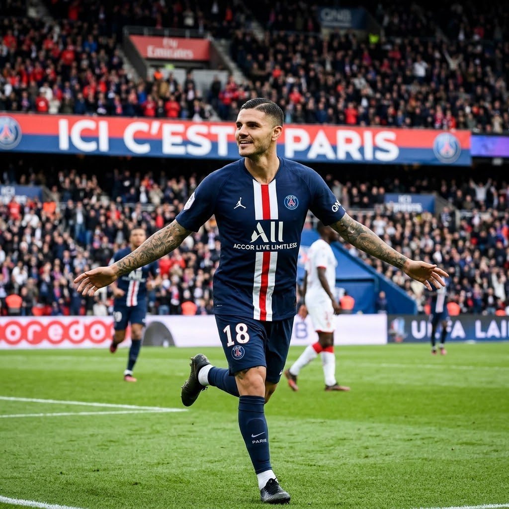MediaParisien's tweet photo. 💭 Les premiers mois de Mauro Icardi au PSG… https://t.co/Y9YYQBvbpH