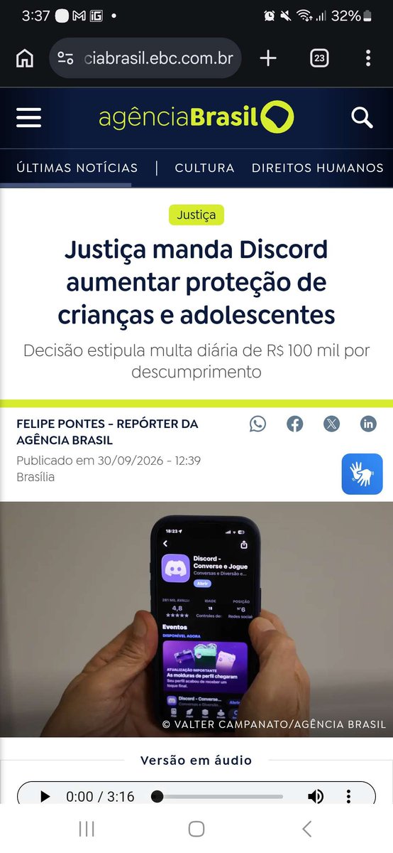 VideosYan's tweet photo. Cara, que palhaçada.

Isso aqui é a prova máxima que a Lei felca foi um erro, o Discord obedeceu todos os procedimentos e ainda assim está sendo punido por um crime que ele não cometeu, que bosta.

Completo descaso, várzea pura em Brasília https://t.co/a9u8qiW5k9