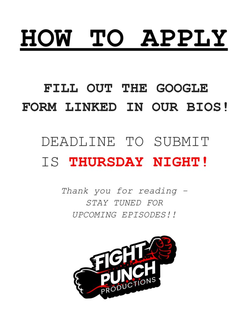 markjpont1's tweet photo. LINK IN BIO TO APPLY!! We are so excited for this - it's gonna be fun!! https://t.co/QUPvIVYhhH